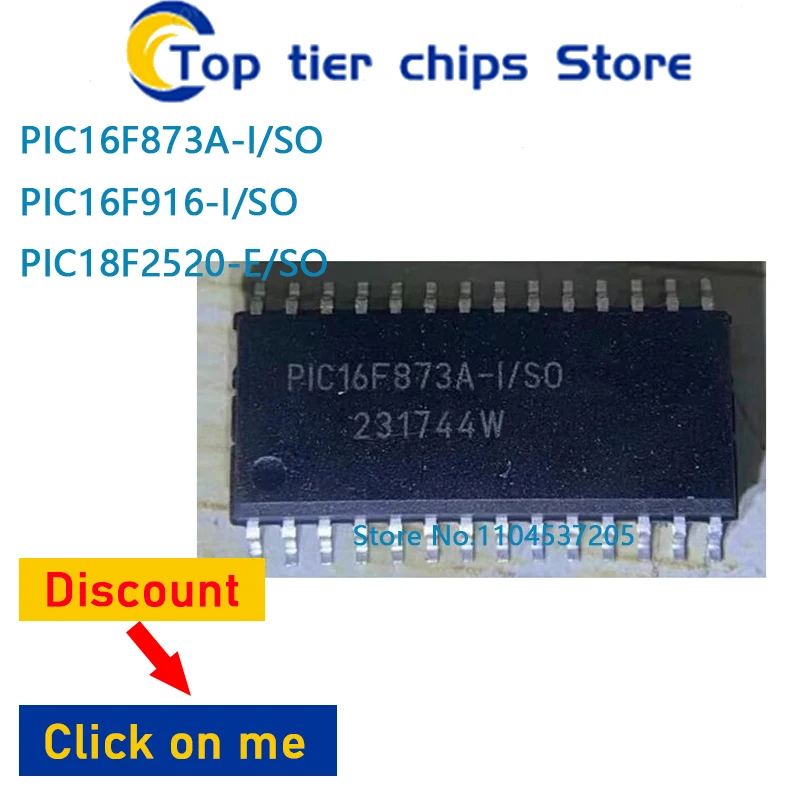 10 шт. ~ 5 шт./лот PIC16F873A-I/SO PIC16F916-I/SO PIC18F2520-E/SO SOP28 SOP 100% НОВЫЕ
10 шт. ~ 5 шт./лот PIC16F873A-I/SO PIC16F916-I/SO PIC18F2520-E/SO SOP28 SOP 100% НОВЫЕ
