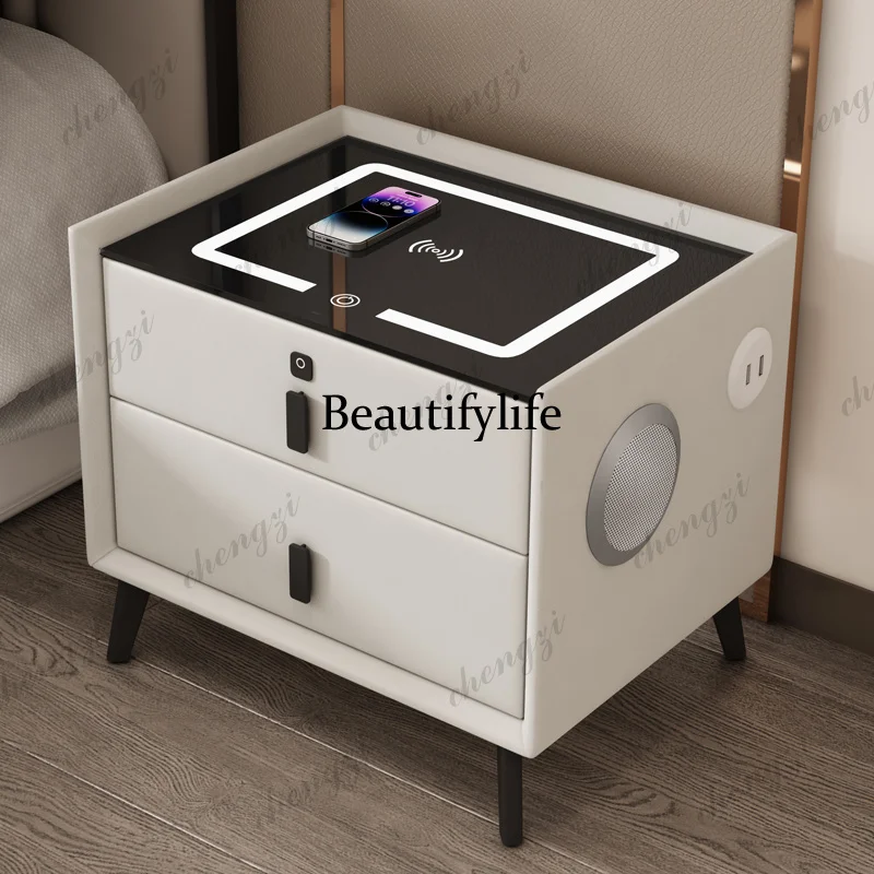 Mobile Nightstand Bedroom Drawers Luxury Smart Bedside Table Organizer Cabinets Mesitas De Noche Space Saving Furniture
Mobile Nightstand Bedroom Drawers Luxury Smart Bedside Table Organizer Cabinets Mesitas De Noche Space Saving Furniture