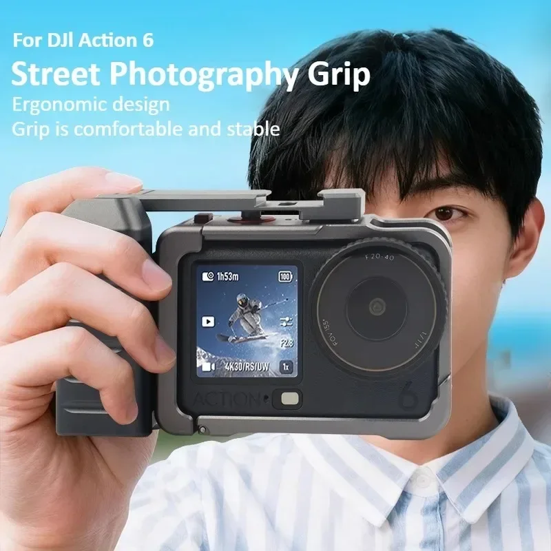 Action Camera Grip for DJI Action 6 Handle Shutter Button Adjustable Street Grip Quick Release Vlog Holder Camera Accessories
Action Camera Grip for DJI Action 6 Handle Shutter Button Adjustable Street Grip Quick Release Vlog Holder Camera Accessories