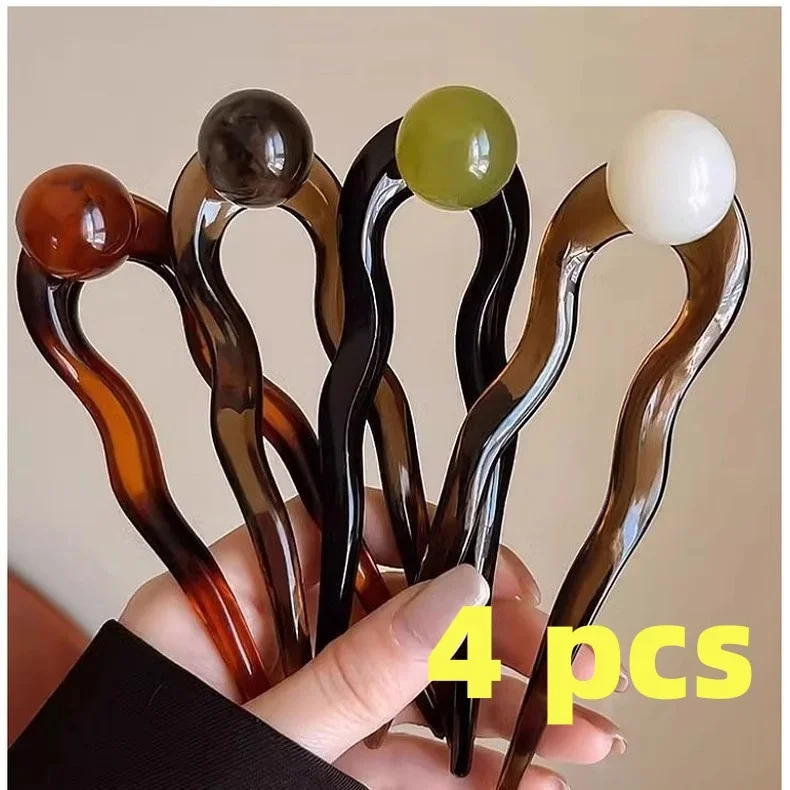 4 pcs U Shape Hair Clip Bun Styling Tool for Back Head Gentle Neat Hairstyle Hair Pin Hair Accessories
4 pcs U Shape Hair Clip Bun Styling Tool for Back Head Gentle Neat Hairstyle Hair Pin Hair Accessories