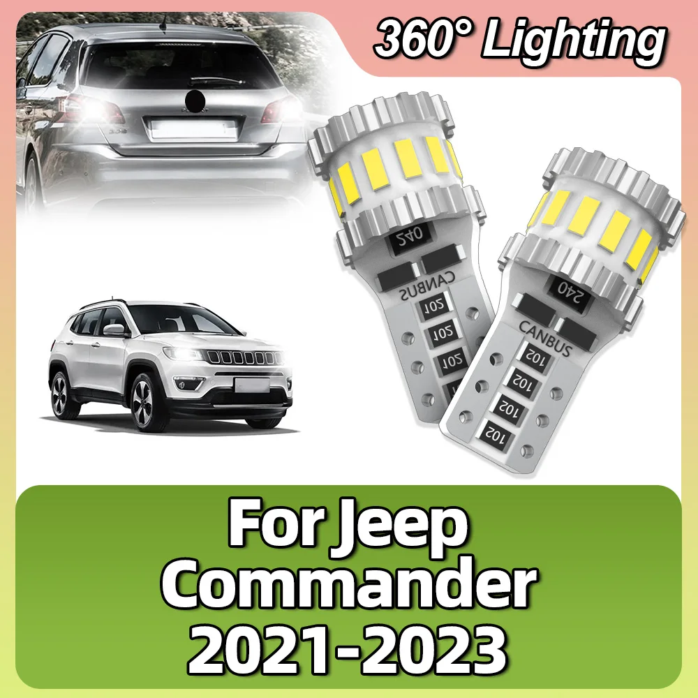 Для Jeep Commander 2021 2022 2023 светодиодный лампы 3014SMD W5W T10 168 автомобильный парковочный номерной знак заднего вида оформление дневного света белый CANBUS
Для Jeep Commander 2021 2022 2023 светодиодный лампы 3014SMD W5W T10 168 автомобильный парковочный номерной знак заднего вида оформление дневного света белый CANBUS