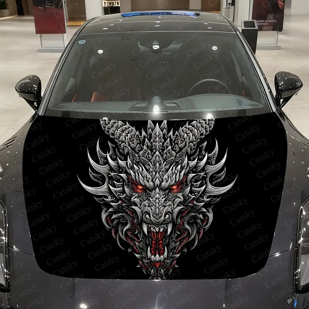 Silver Armor Dragon Lord Car Vinyl Wrap, PVC Waterproof Car Hood Sticker, Self-Adhesive Scratch-Resistant Engine Cover Sticker
Silver Armor Dragon Lord Car Vinyl Wrap, PVC Waterproof Car Hood Sticker, Self-Adhesive Scratch-Resistant Engine Cover Sticker