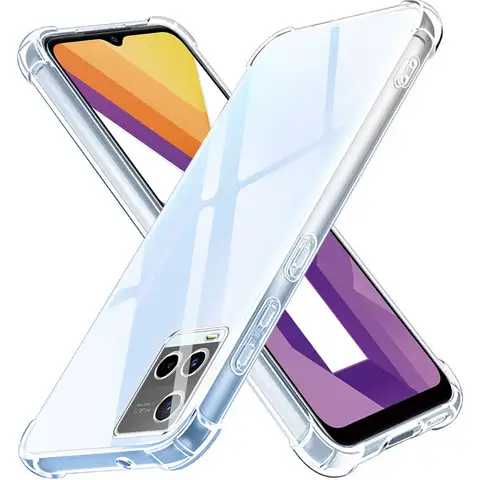 Phone Case For Vivo Y21 2021 Y21S Y21A Y21E Y21T Vivo Y33S Y33T Y32 Case Shockproof Clear Soft Silicone Protect Cover