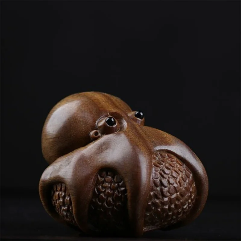 Green Sandalwood 5cm Wood Sculpture Animal Sculpture Octopus Collection Office
Green Sandalwood 5cm Wood Sculpture Animal Sculpture Octopus Collection Office