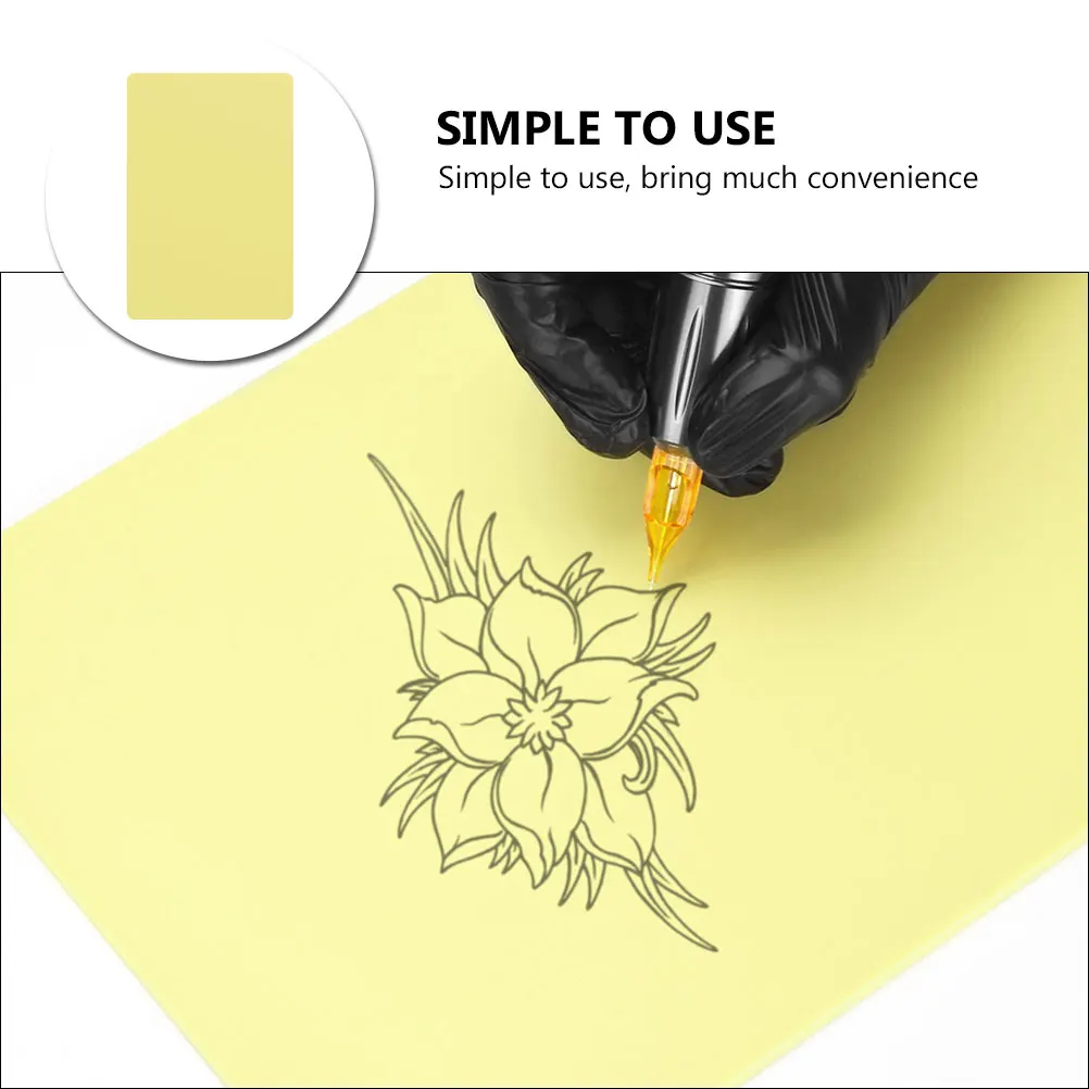 2 pcs A4 Size 3mm Thick Yellow Silicone Tattoo Practice Skin Blank Design Portable Supplies Practical
2 pcs A4 Size 3mm Thick Yellow Silicone Tattoo Practice Skin Blank Design Portable Supplies Practical