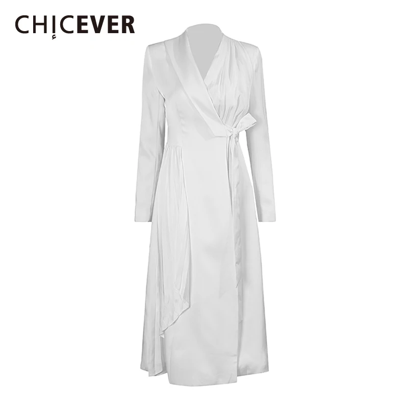 CHICEVER White Spliced Lace Up Chic Jacket Female V Neck Long Sleeve Streetwear Temperament Women's Jackets Summer Style Fashion
CHICEVER White Spliced Lace Up Chic Jacket Female V Neck Long Sleeve Streetwear Temperament Women's Jackets Summer Style Fashion