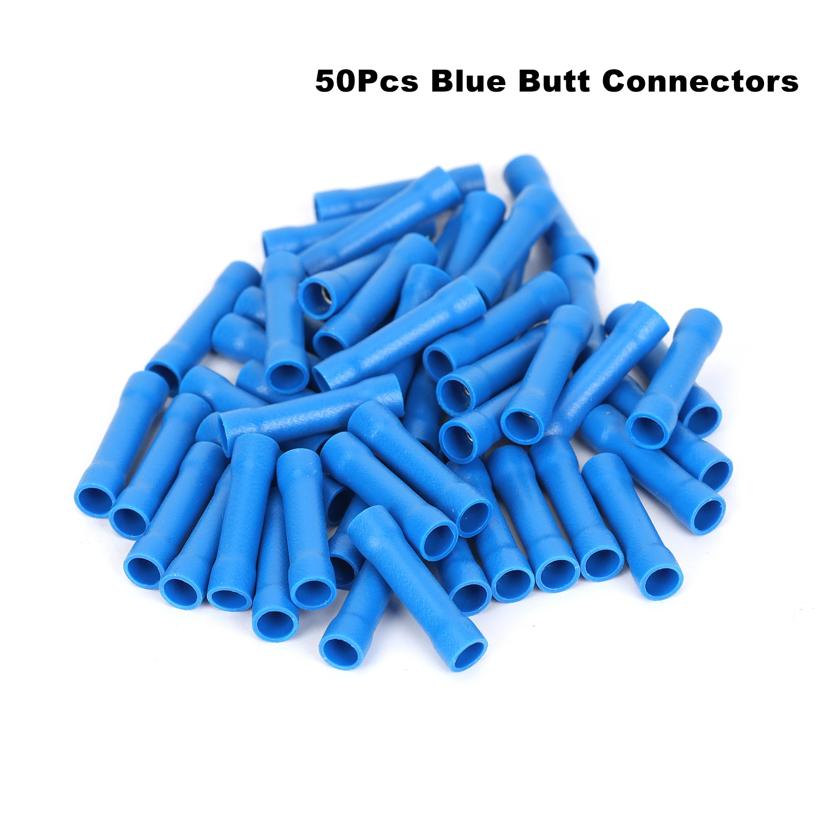 50Pcs/Lot Blue 27A AWG 16-14 Crimp Copper Tube Butt Connector, Insulated PVC Terminals for Wire Cable, Car, Family,Electrical
50Pcs/Lot Blue 27A AWG 16-14 Crimp Copper Tube Butt Connector, Insulated PVC Terminals for Wire Cable, Car, Family,Electrical