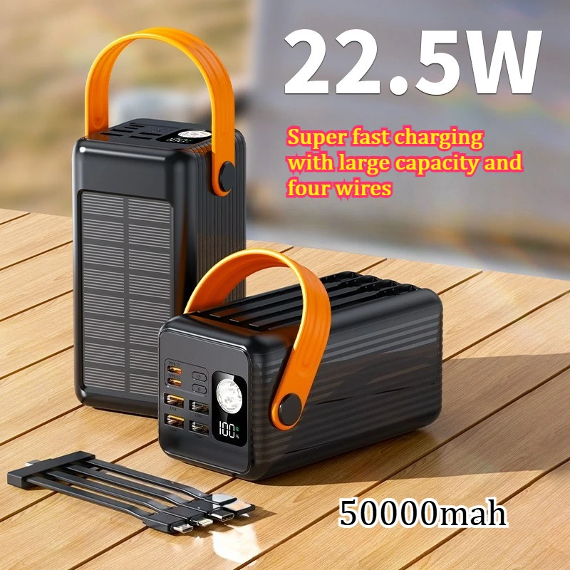 50000mAh New Power Bank with Super Fast Charging and Large Capacity Equipped with Four Wire Mobile Phone Portable Power Bank
50000mAh New Power Bank with Super Fast Charging and Large Capacity Equipped with Four Wire Mobile Phone Portable Power Bank