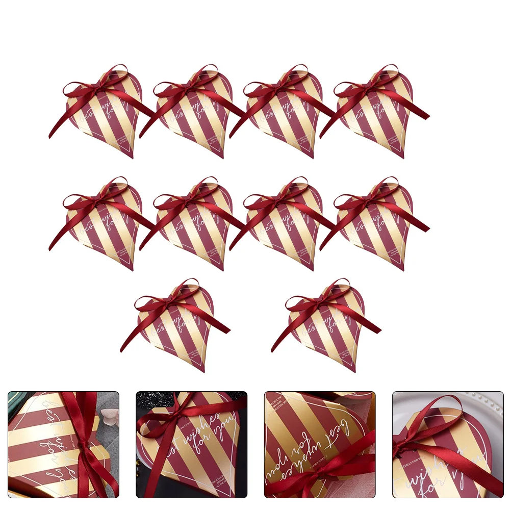 10 PCS Candies Heart-Shaped Wedding Box Candy Storage Containers Sweets Boxes Simple Red Fillable Bride
10 PCS Candies Heart-Shaped Wedding Box Candy Storage Containers Sweets Boxes Simple Red Fillable Bride