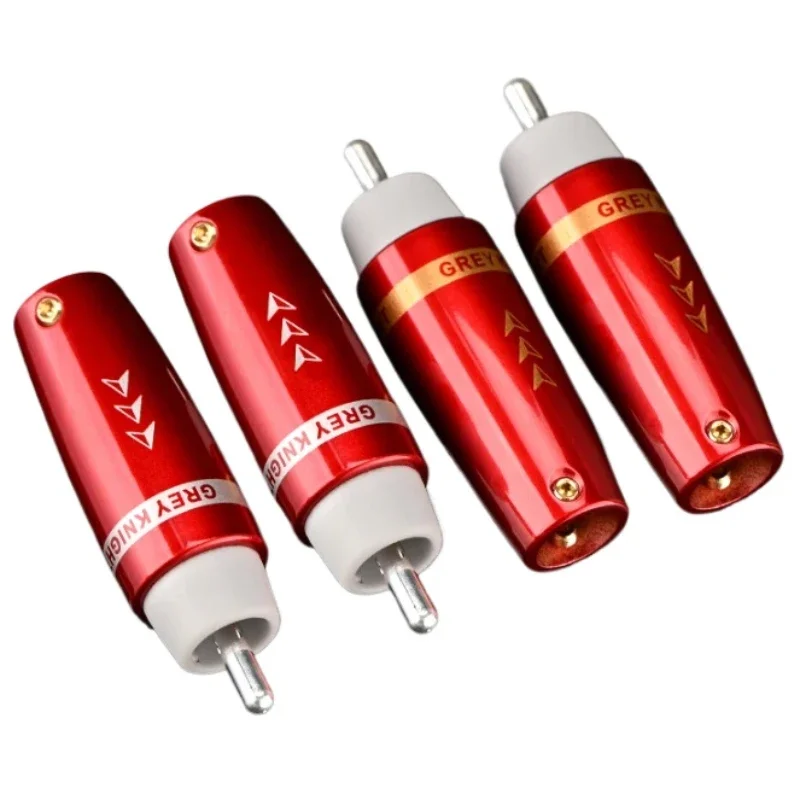 4Pcs Hi-end Signal Line Connector Pure Silver Core HiFi Audio Adapter RCA Plug for CD Amplifier Speaker
4Pcs Hi-end Signal Line Connector Pure Silver Core HiFi Audio Adapter RCA Plug for CD Amplifier Speaker