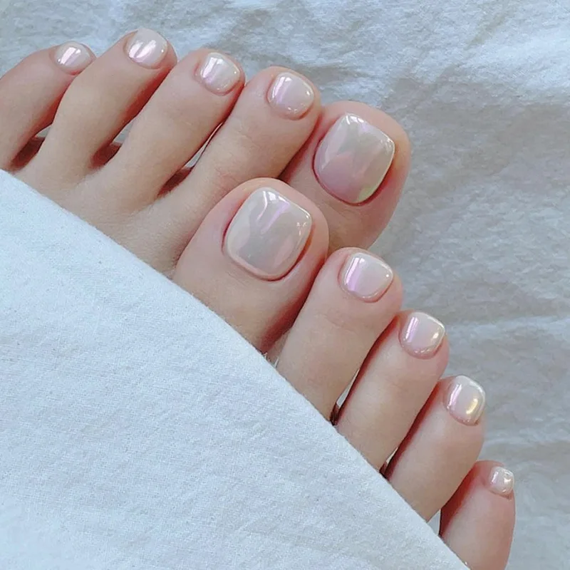 Foot fake nails Warm color Solid color Aurora manicure White foot nail nails
Foot fake nails Warm color Solid color Aurora manicure White foot nail nails
