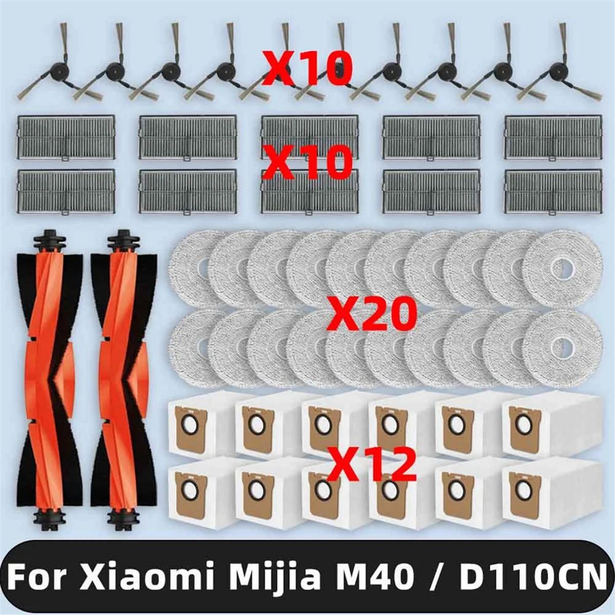 A76Z For Omni M40 / D110CN Spare Parts Dust Bag Mop Cloth Main Side Brush Hepa Filter Accessories
A76Z For Omni M40 / D110CN Spare Parts Dust Bag Mop Cloth Main Side Brush Hepa Filter Accessories