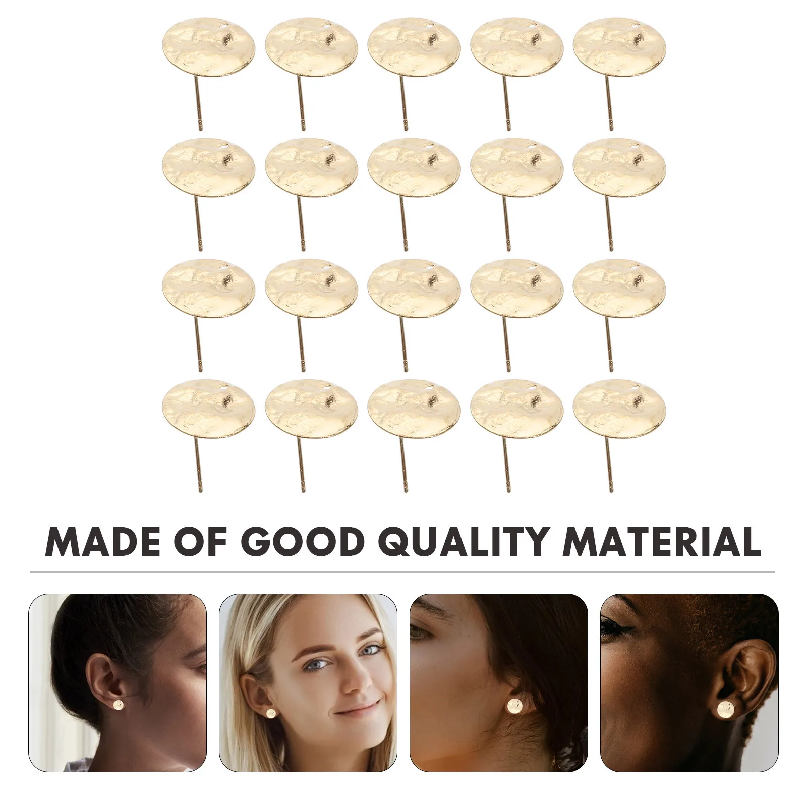 20Pcs Earring Post DIY Jewelry Making Alloy Base Tray Supplies for Crafts Earrings Accessories Earring Post Earrings Material
20Pcs Earring Post DIY Jewelry Making Alloy Base Tray Supplies for Crafts Earrings Accessories Earring Post Earrings Material