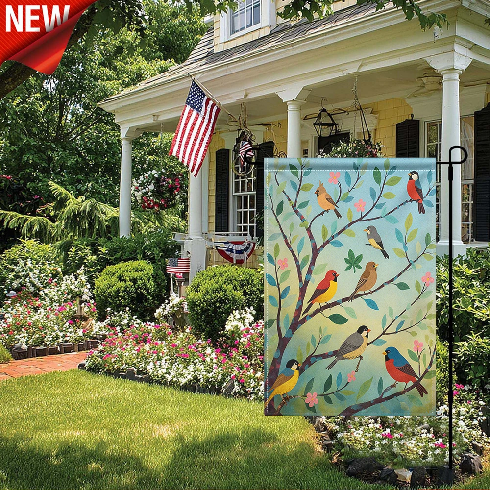 1PC, Vibrant Garden Birds Branch Print Garden Flag Colorful Floral Tree Bird Outdoor Decorative Yard Flag
1PC, Vibrant Garden Birds Branch Print Garden Flag Colorful Floral Tree Bird Outdoor Decorative Yard Flag
