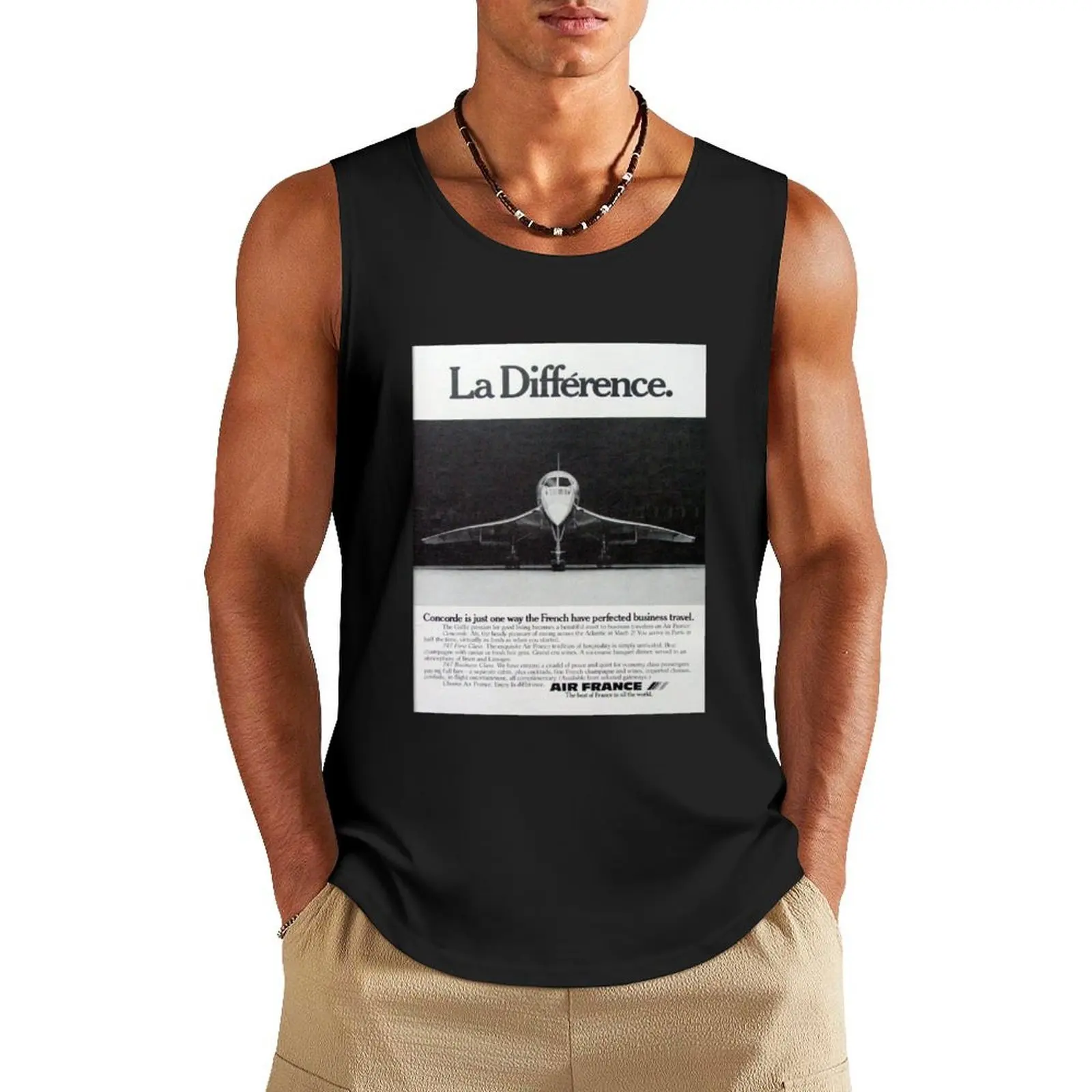 Concorde Air France La Différence Advertisement Tank Top Male clothes Men's t shirt anime top Men's clothing brands
Concorde Air France La Différence Advertisement Tank Top Male clothes Men's t shirt anime top Men's clothing brands