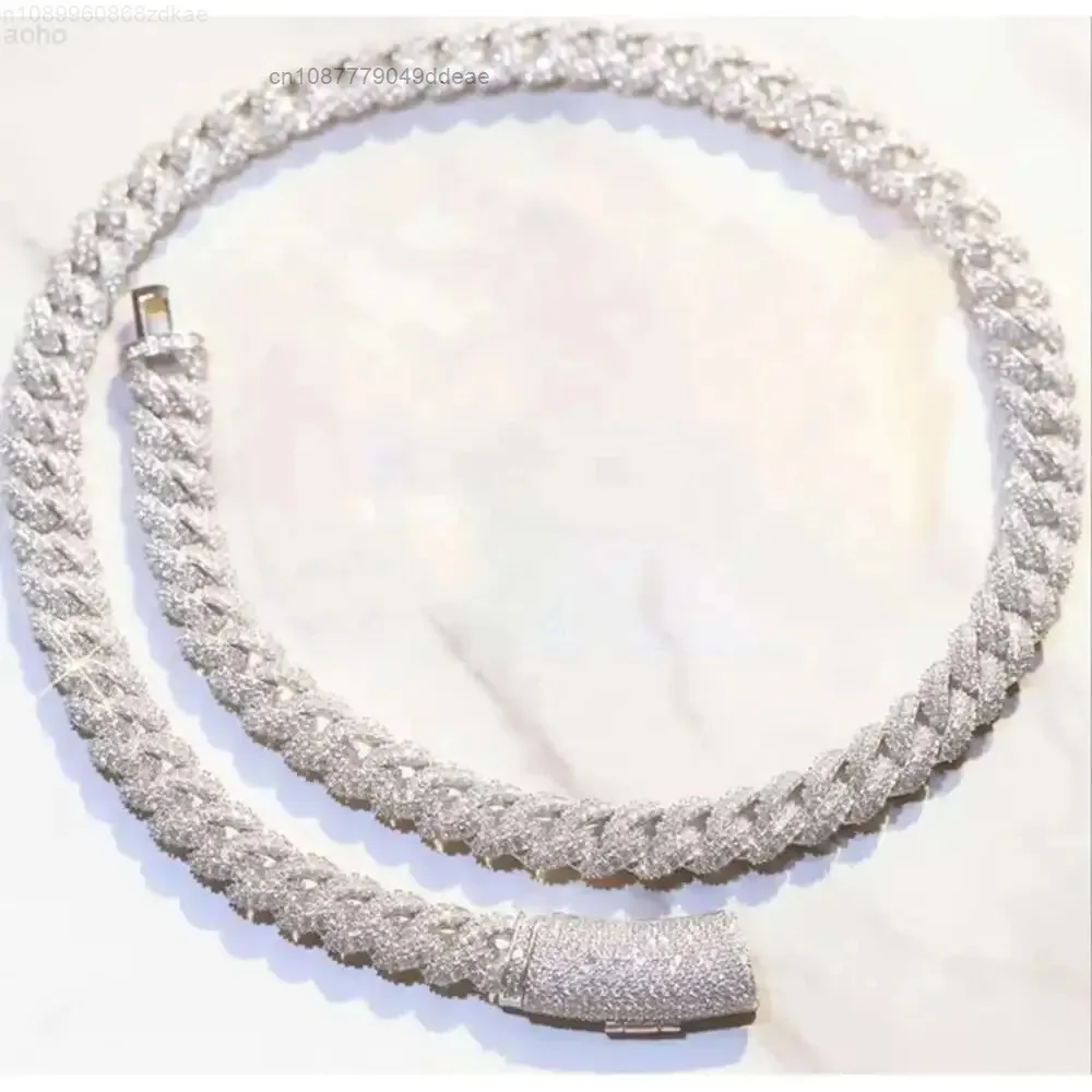 Master Rocks Hip Hop Jewelry 10mm Cuban Link Chain 925 Silver Iced Out Vvs Moissanite Cuban Chain
Master Rocks Hip Hop Jewelry 10mm Cuban Link Chain 925 Silver Iced Out Vvs Moissanite Cuban Chain