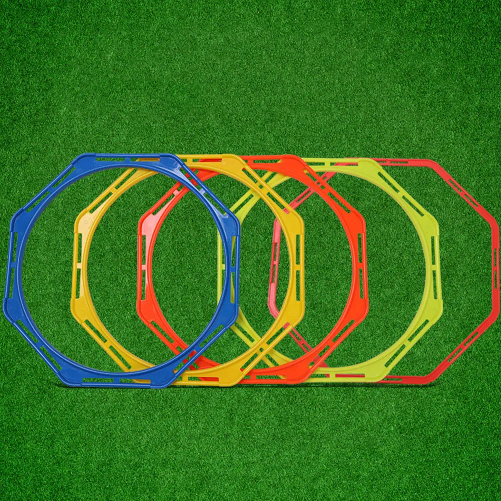 4 Pcs Agility Rings Football Training PP Material Soccer Equipment Footwork Speed Circles Sports Supplies Multi Function Fitness
4 Pcs Agility Rings Football Training PP Material Soccer Equipment Footwork Speed Circles Sports Supplies Multi Function Fitness