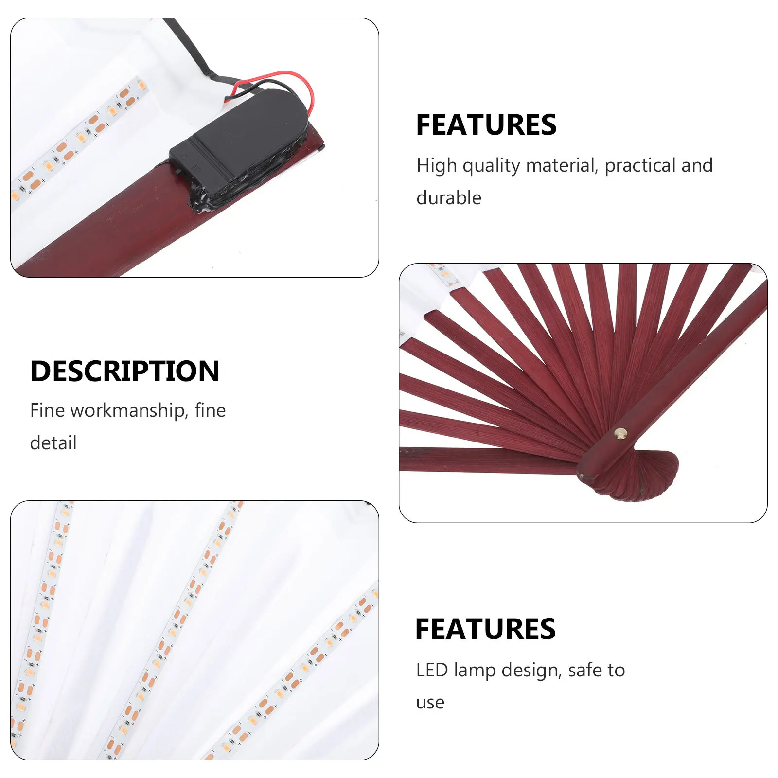 Glowing LED Folding Fan Creative Light Up Fan Prop for Dance Party Stage Performance Wedding Cosplay Bar Event Decor
Glowing LED Folding Fan Creative Light Up Fan Prop for Dance Party Stage Performance Wedding Cosplay Bar Event Decor