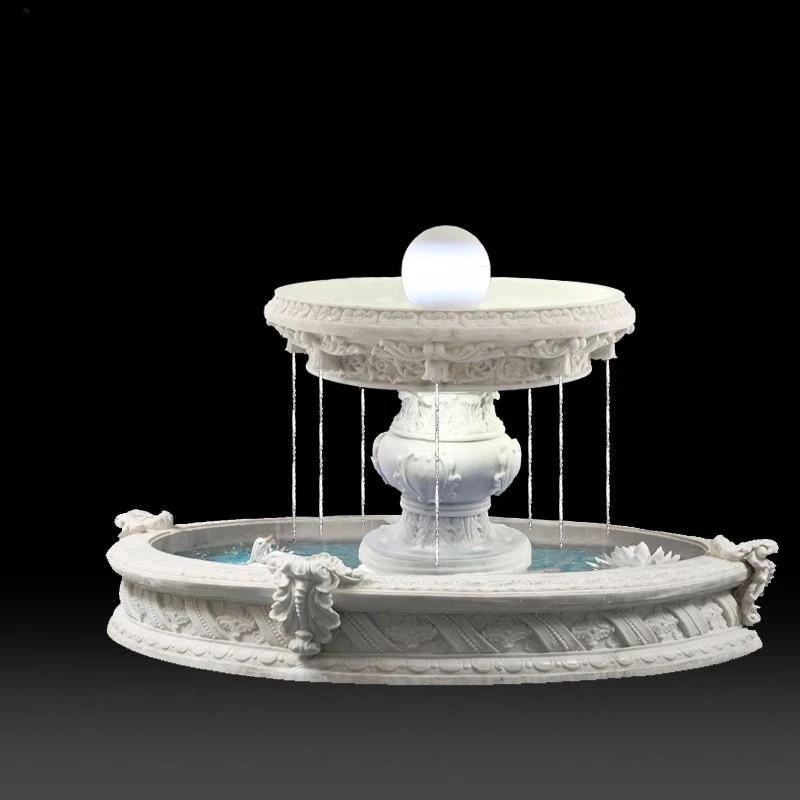 HLZ large European-style villa flowing water fountain fish pond ornament indoor and outdoor courtyard garden fountain
HLZ large European-style villa flowing water fountain fish pond ornament indoor and outdoor courtyard garden fountain