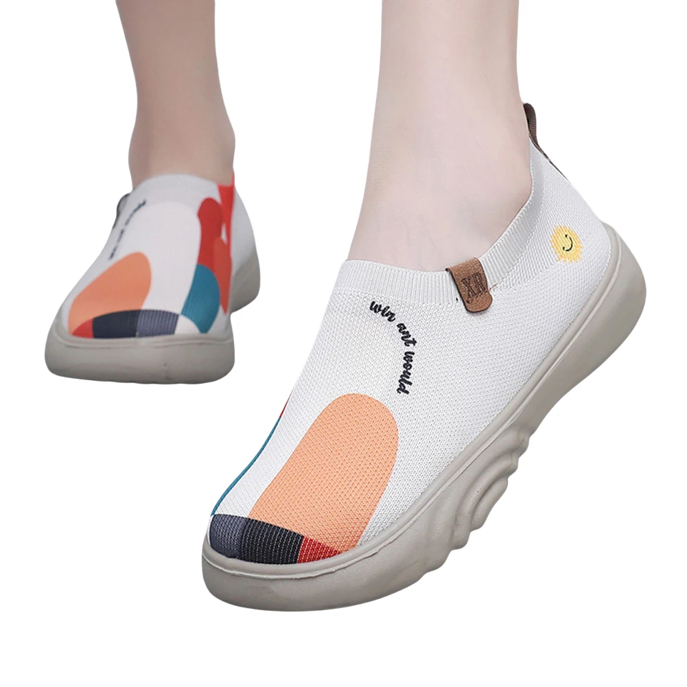 Women Slip-On Flats Round Toe Floral Art Sneakers Anti Slip Fashion Travel Shoes Breathable Casual Walking Shoes for Daily Wear
Women Slip-On Flats Round Toe Floral Art Sneakers Anti Slip Fashion Travel Shoes Breathable Casual Walking Shoes for Daily Wear