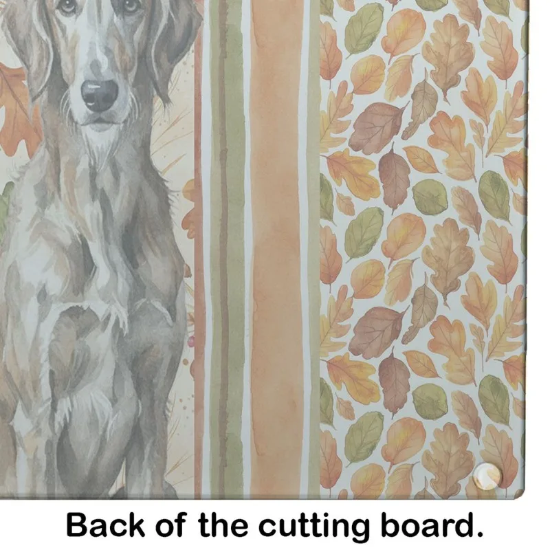 Brindle Scottish Deerhound Heirloom Fall Glass Cutting Board Decorative Tempered Glass Kitchen Board for Cutting or Serving
Brindle Scottish Deerhound Heirloom Fall Glass Cutting Board Decorative Tempered Glass Kitchen Board for Cutting or Serving