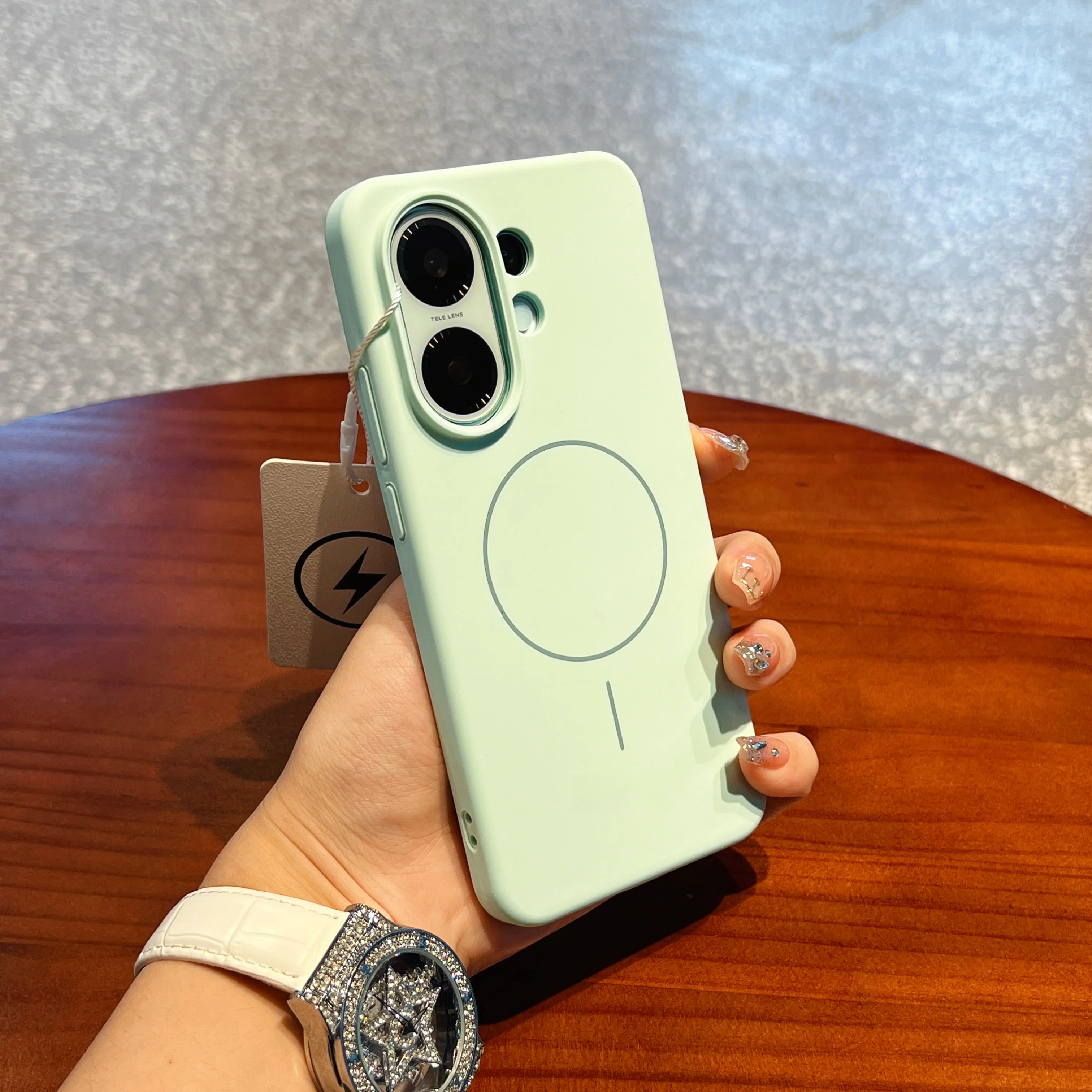 Wireless Charging Magnetic Soft Liquid Silicone Case For Vivo S30 S30 Pro Mini, Shockproof Slim Skin Fleece Protection Cover
Wireless Charging Magnetic Soft Liquid Silicone Case For Vivo S30 S30 Pro Mini, Shockproof Slim Skin Fleece Protection Cover