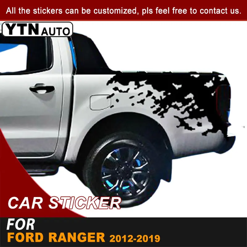 Автомобильные наклейки на кровать для Ford Ranger 2012-2016 2017 2018 2019, виниловые графические наклейки для автомобиля Spatter Mudslinger, аксессуары для хвоста
Автомобильные наклейки на кровать для Ford Ranger 2012-2016 2017 2018 2019, виниловые графические наклейки для автомобиля Spatter Mudslinger, аксессуары для хвоста