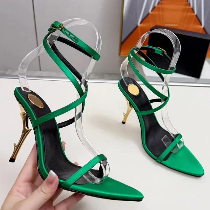 Strange Style One Word Belt Satin Sandals Sexy Round Toe Thin Heel Shingback Accept Customized New Arrivals Fashion Women Shoes
Strange Style One Word Belt Satin Sandals Sexy Round Toe Thin Heel Shingback Accept Customized New Arrivals Fashion Women Shoes