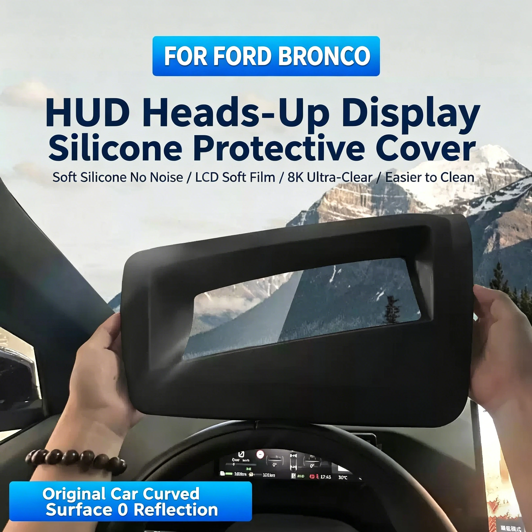 Car Soft Silicone HUD Head Up Display Protective Cover Dustproof Shield Interior Modification Accessories For Ford Bronco
Car Soft Silicone HUD Head Up Display Protective Cover Dustproof Shield Interior Modification Accessories For Ford Bronco