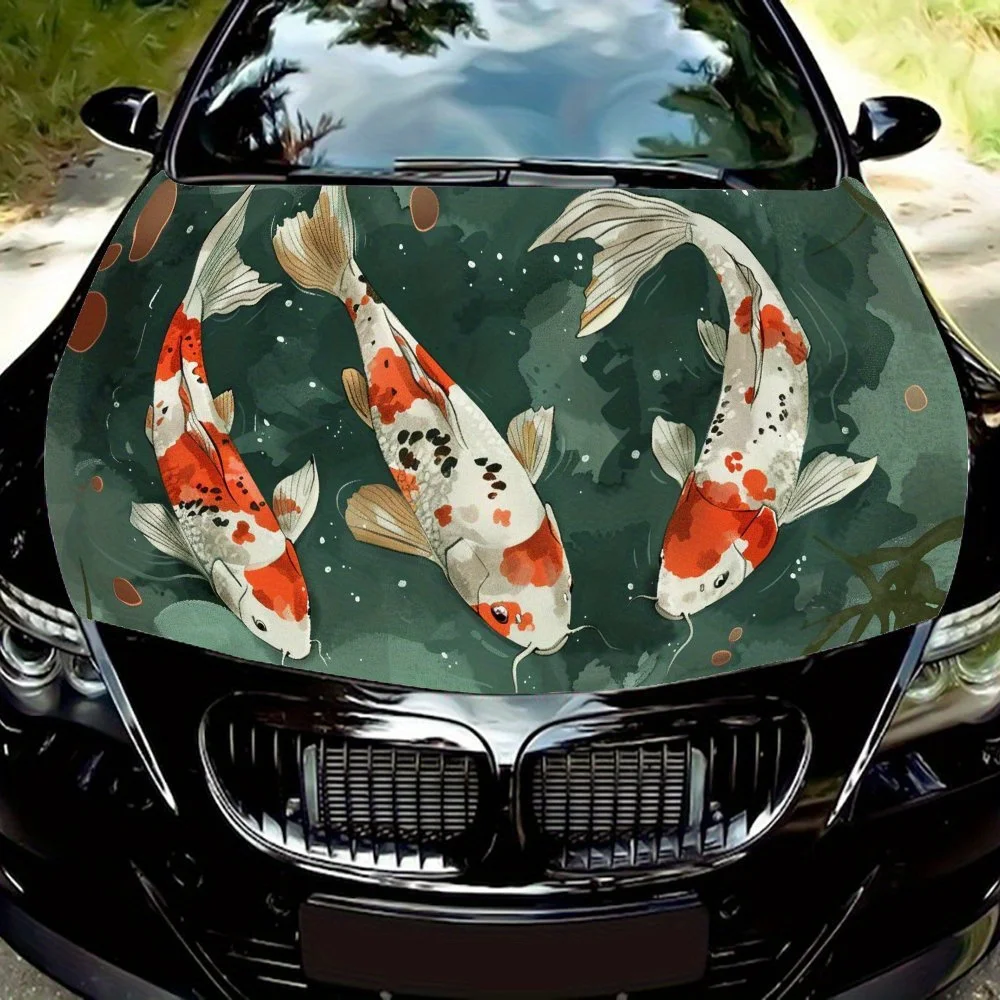 Koi Swimming Leisurely Car Hood Vinyl Wraps Decal, Auto Exterior Protective Sticker, Waterproof Self-adhesive Car Body Decoratio
Koi Swimming Leisurely Car Hood Vinyl Wraps Decal, Auto Exterior Protective Sticker, Waterproof Self-adhesive Car Body Decoratio