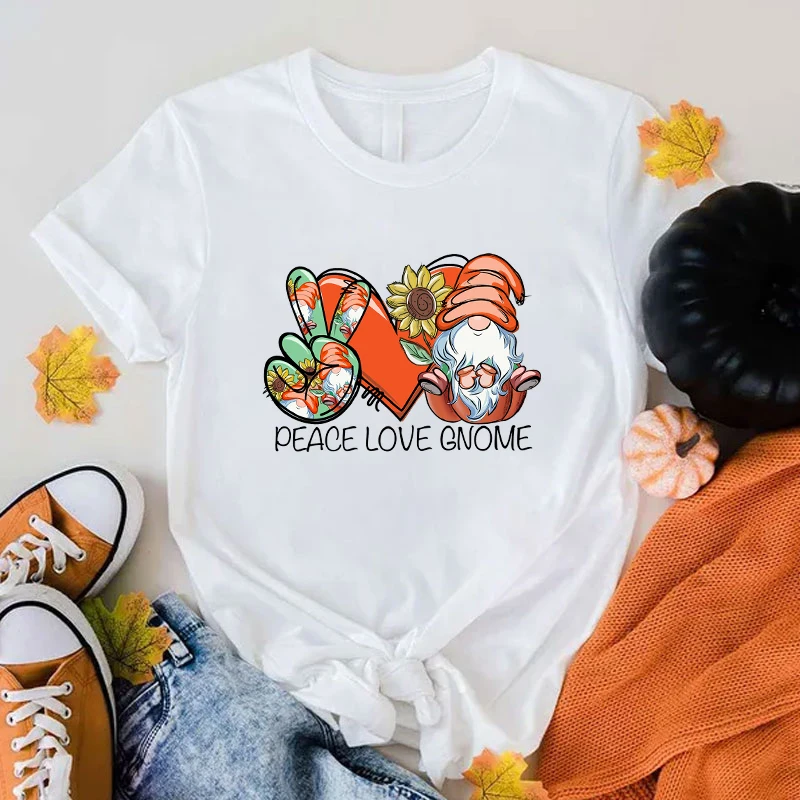 Women Fashion Summer T Shirts Fall Peace Love Gnome Letter Print T-Shirts Unisex Short Sleeve Graphic Tee Casual T Shirts Tops
Women Fashion Summer T Shirts Fall Peace Love Gnome Letter Print T-Shirts Unisex Short Sleeve Graphic Tee Casual T Shirts Tops