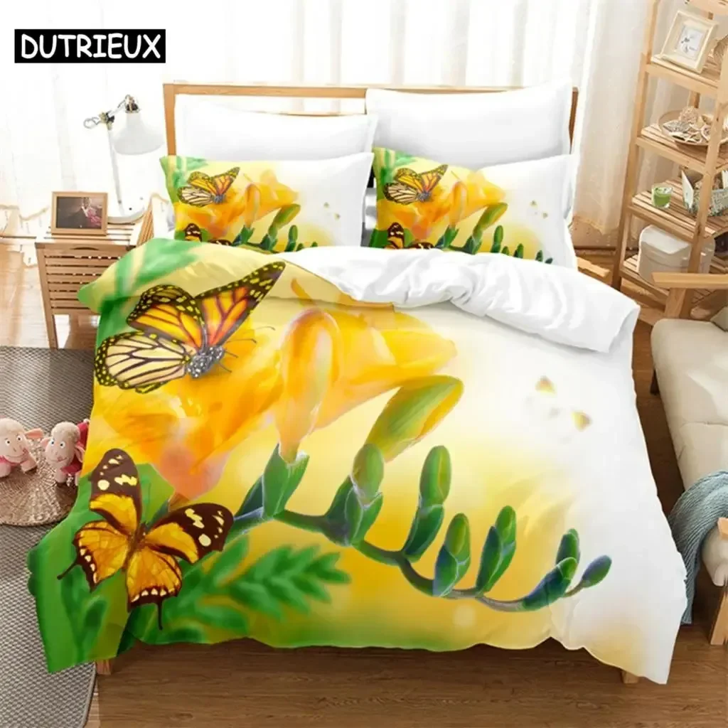 Luxury New 3D Print Butterfly Flowers Queen Bedding Set Duvet Cover Kids Bedroom Bed Set Comforter Cover Set King Size Duvet
Luxury New 3D Print Butterfly Flowers Queen Bedding Set Duvet Cover Kids Bedroom Bed Set Comforter Cover Set King Size Duvet