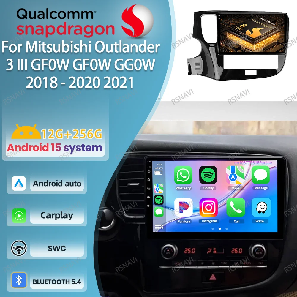 Android 15 Car Radio For Mitsubishi Outlander 3 III GF0W GF0W GG0W 2018 2019-2020 2021 QLED Systems WIFI+ 4G LTE IPS Stereo AUTO
Android 15 Car Radio For Mitsubishi Outlander 3 III GF0W GF0W GG0W 2018 2019-2020 2021 QLED Systems WIFI+ 4G LTE IPS Stereo AUTO