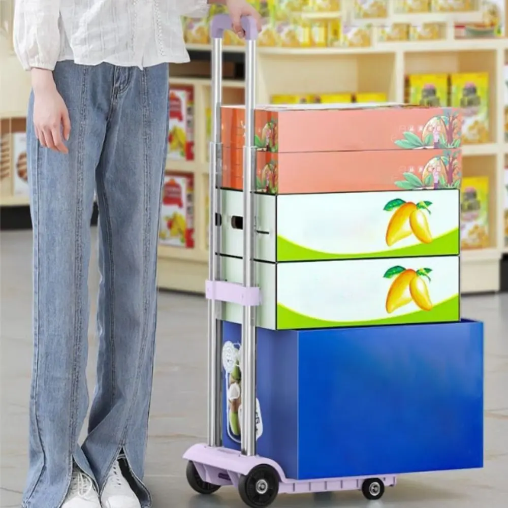 4 Wheel Folding Shopping Cart Lightweight Adjustable Hand Cart Compact Size Bearing Push Pull Utility Cart Compact Size
4 Wheel Folding Shopping Cart Lightweight Adjustable Hand Cart Compact Size Bearing Push Pull Utility Cart Compact Size