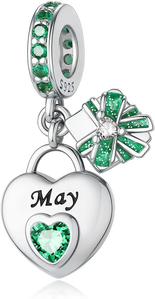 925 Sterling Silver Heart Birthstone Charms for Bracelets and Necklaces Happy Birthday Christmas Women&Mom Jewelry Gifts
925 Sterling Silver Heart Birthstone Charms for Bracelets and Necklaces Happy Birthday Christmas Women&Mom Jewelry Gifts