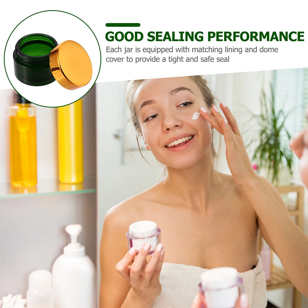 10Pcs Face Cream Container Refillable Small Glass Bottle Leak Proof Portable for Travel Skincare Sub Packaging Storage
10Pcs Face Cream Container Refillable Small Glass Bottle Leak Proof Portable for Travel Skincare Sub Packaging Storage