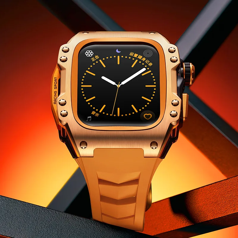 Titanium alloy for Apple watch protective case cover, modified watch strap
Titanium alloy for Apple watch protective case cover, modified watch strap