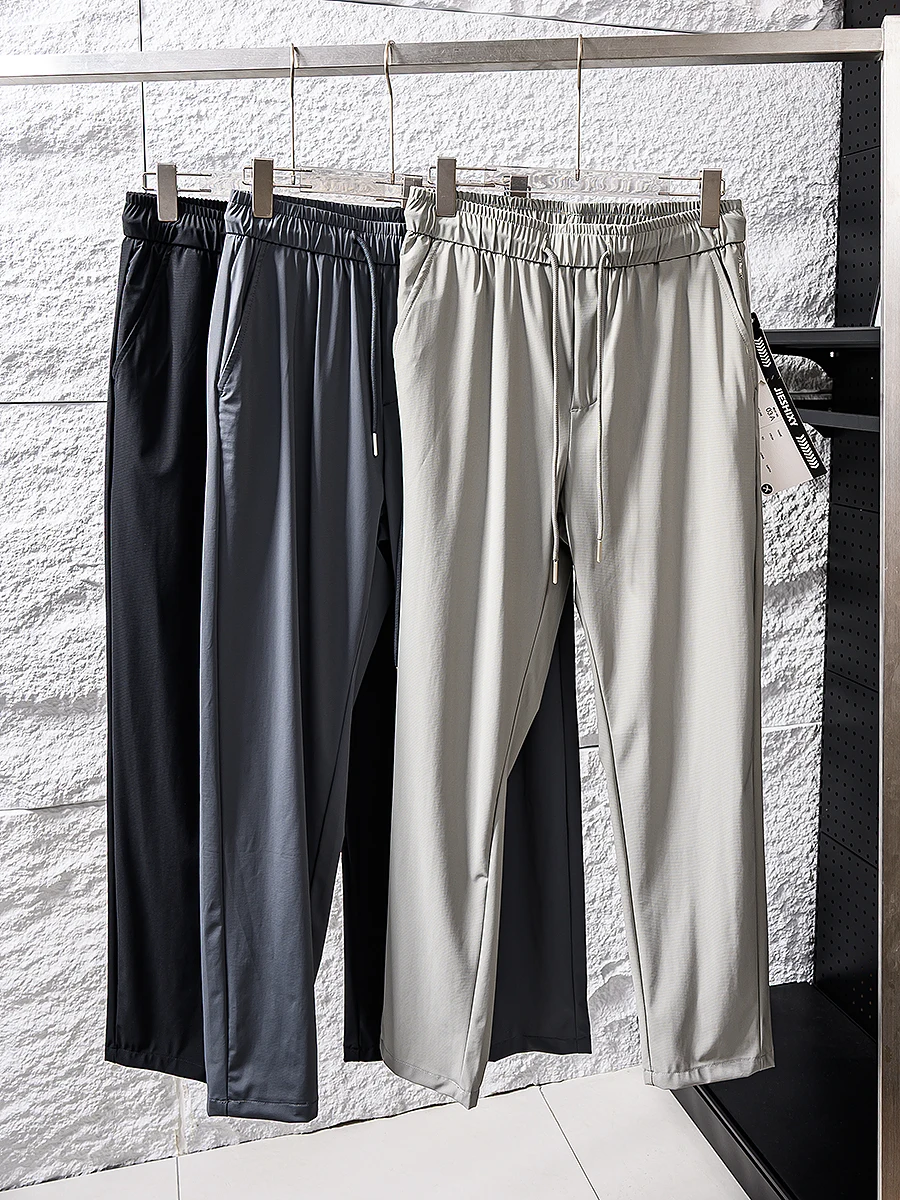 Lightweight Breathable Ice Silk Men's Straight Leg Casual Pants High Elasticity Summer Fashionable Basic Color Straight Tube
Lightweight Breathable Ice Silk Men's Straight Leg Casual Pants High Elasticity Summer Fashionable Basic Color Straight Tube