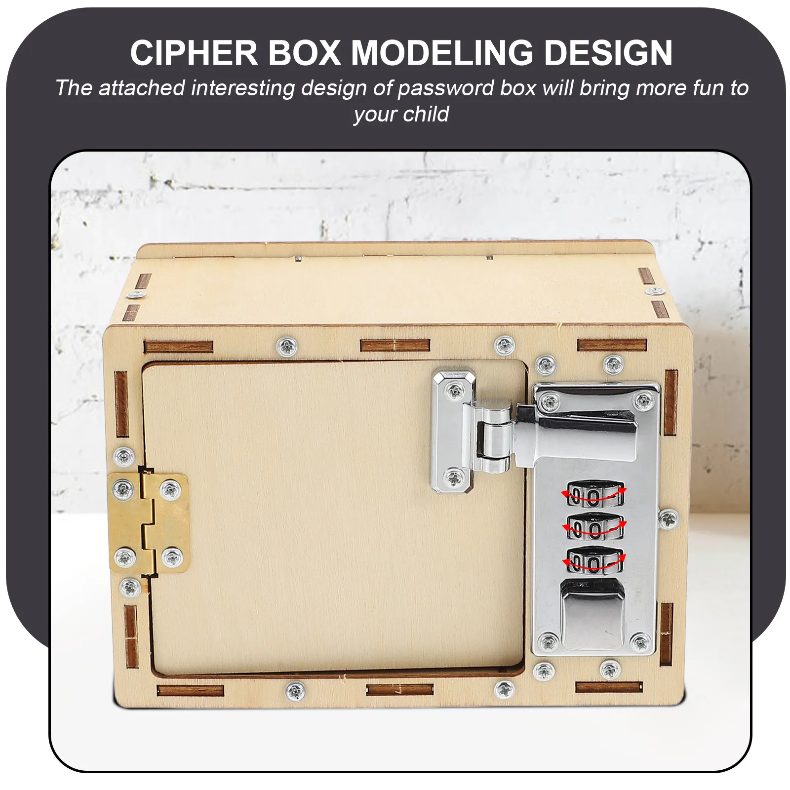 1 set 1 Set Wooden Password Box Diy Puzzle Kit For Kids Educational Fine Craftsmanship Treasure Case Puzzle Tool Lockbox Making
1 set 1 Set Wooden Password Box Diy Puzzle Kit For Kids Educational Fine Craftsmanship Treasure Case Puzzle Tool Lockbox Making