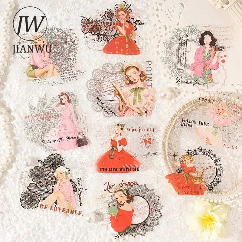 JIANWU Morning Twilight Series Vintage Character English Text Landscape Material Collage PET Sticker Creative Journal Stationery
JIANWU Morning Twilight Series Vintage Character English Text Landscape Material Collage PET Sticker Creative Journal Stationery