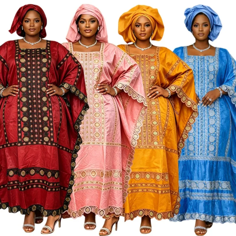 Plus Size African Clothes for Women 2026 New African Dashiki Ankara Embroidery Robe Bazin Design Wedding Party Dresses
Plus Size African Clothes for Women 2026 New African Dashiki Ankara Embroidery Robe Bazin Design Wedding Party Dresses