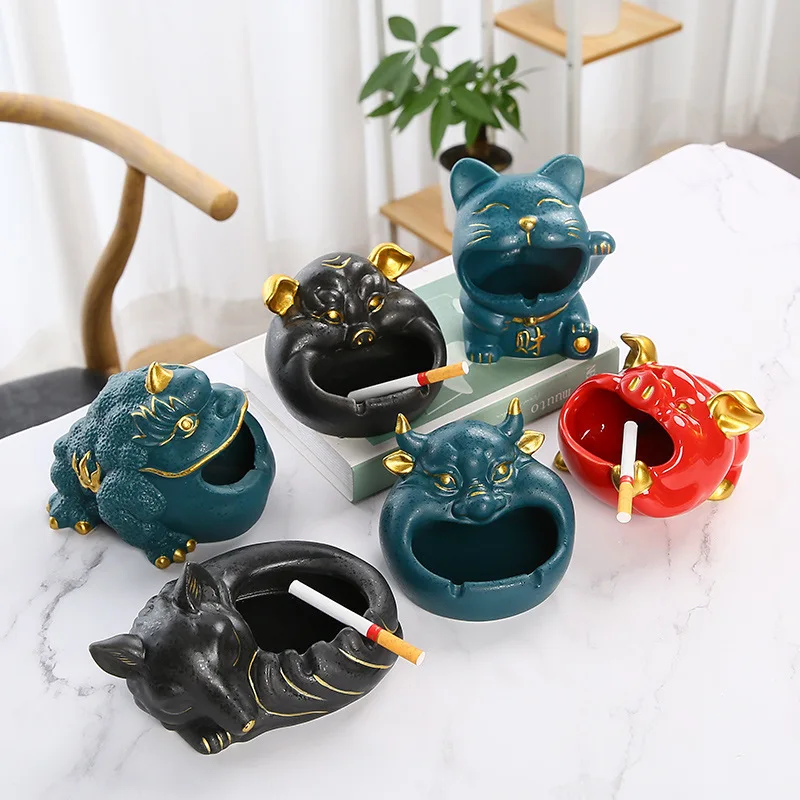 Ashtray Household Cartoon Animal Ashtray Personality Windproof Ashtray Ceramic Jar Office Hotel Ashtray
Ashtray Household Cartoon Animal Ashtray Personality Windproof Ashtray Ceramic Jar Office Hotel Ashtray