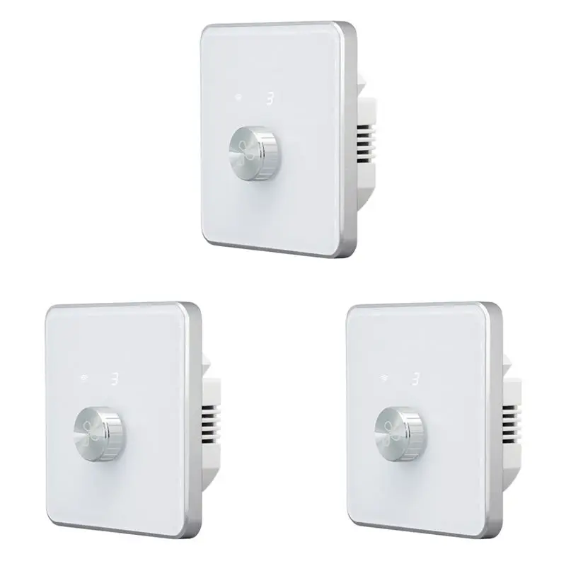 Superior-3X Smart Wifi Fan Switch 5 Speed Control EU Ceiling Fan Rotary/Knob Switches Tuya Remote For Alexa Google Home(White)
Superior-3X Smart Wifi Fan Switch 5 Speed Control EU Ceiling Fan Rotary/Knob Switches Tuya Remote For Alexa Google Home(White)