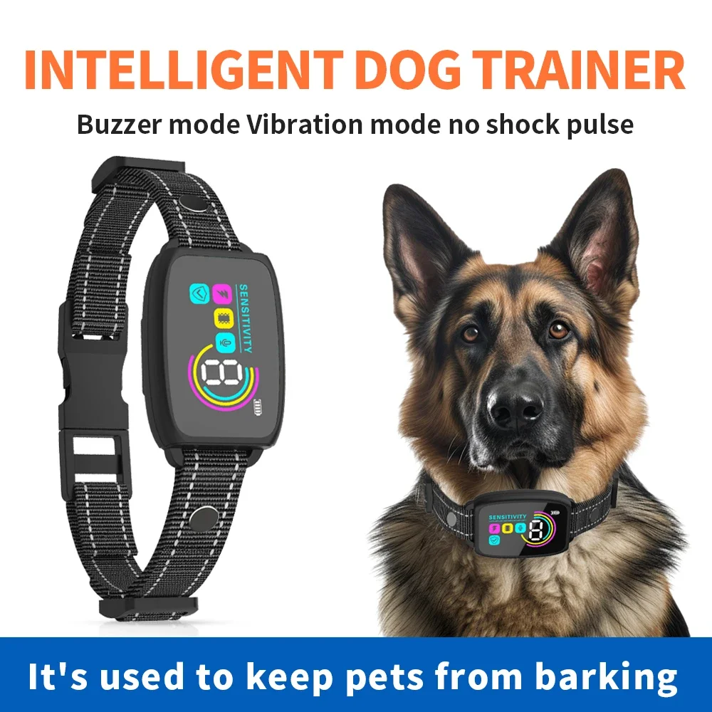 Smart Automatic Anti Barking Dog Collar Rechargeable Bark Stopper Display IP67 HD Waterproof Barking For Dog Collar Stop Digital
Smart Automatic Anti Barking Dog Collar Rechargeable Bark Stopper Display IP67 HD Waterproof Barking For Dog Collar Stop Digital