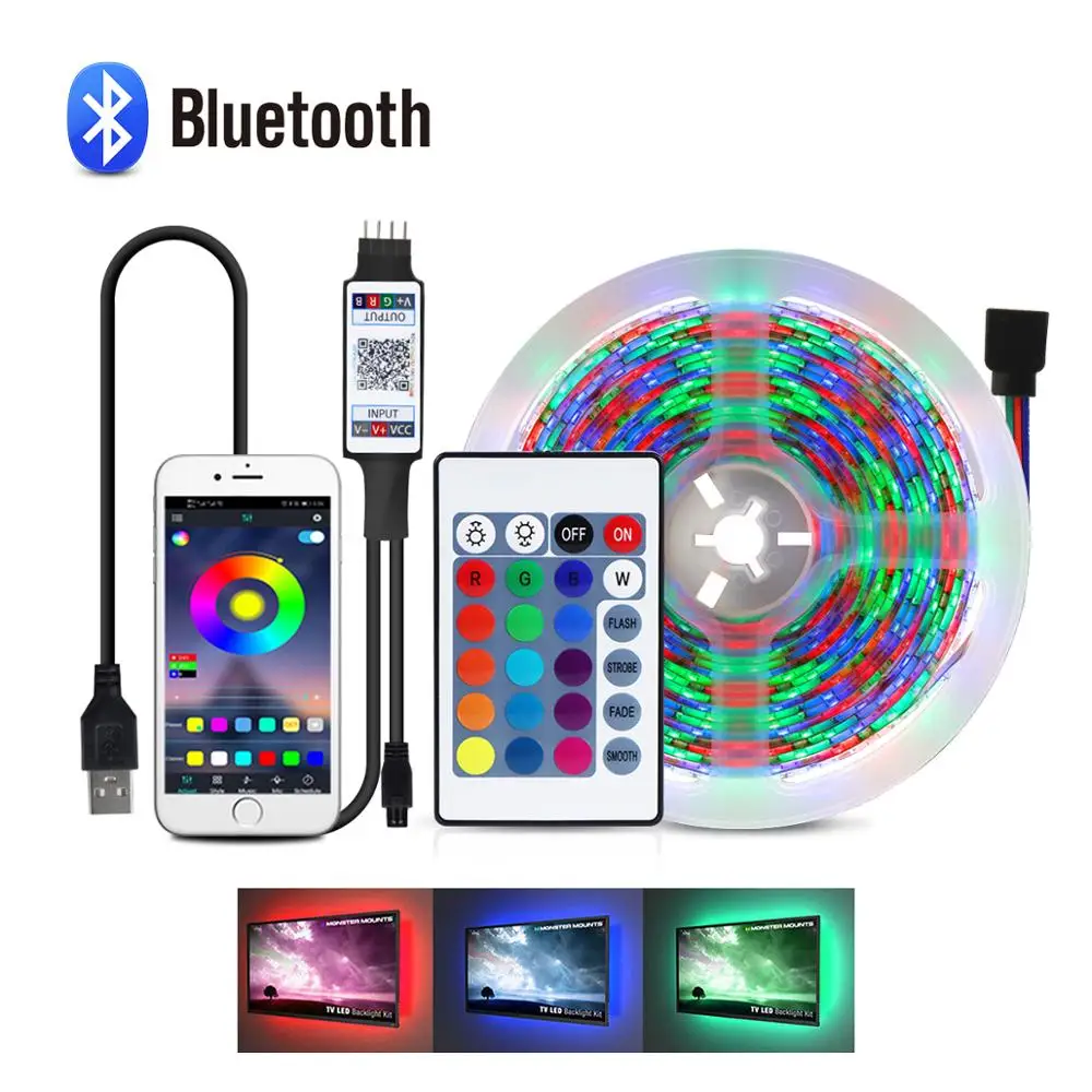 Светодиодная лента для подсветки телевизора, настольная лампа с RGB подсветкой, с теплым белым светом, 5 м, с питанием от USB, для украшения стен дома, 5 В
Светодиодная лента для подсветки телевизора, настольная лампа с RGB подсветкой, с теплым белым светом, 5 м, с питанием от USB, для украшения стен дома, 5 В