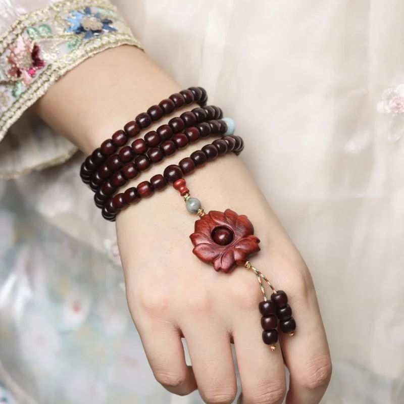 Zambian small-leaf rosewood bracelet with gourd pendant, multi-loop 108 Buddhist prayer beads, suitable for stalls and scenic ar
Zambian small-leaf rosewood bracelet with gourd pendant, multi-loop 108 Buddhist prayer beads, suitable for stalls and scenic ar