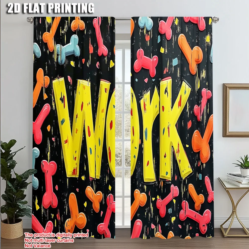 2pcs, Curtains Digital Printed 2D print Playful Dog Paw Machine Washable Fabric (without rod) Decorations Outdoor Ldeal for
2pcs, Curtains Digital Printed 2D print Playful Dog Paw Machine Washable Fabric (without rod) Decorations Outdoor Ldeal for
