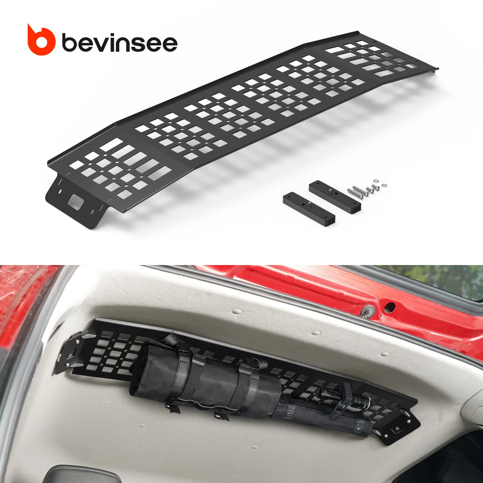 BEVINSEE Rear Overhead Storage Panel for Toyota 4Runner 2010-2024, Replace for 74631-35031-B1, 74631-35031-E1
BEVINSEE Rear Overhead Storage Panel for Toyota 4Runner 2010-2024, Replace for 74631-35031-B1, 74631-35031-E1