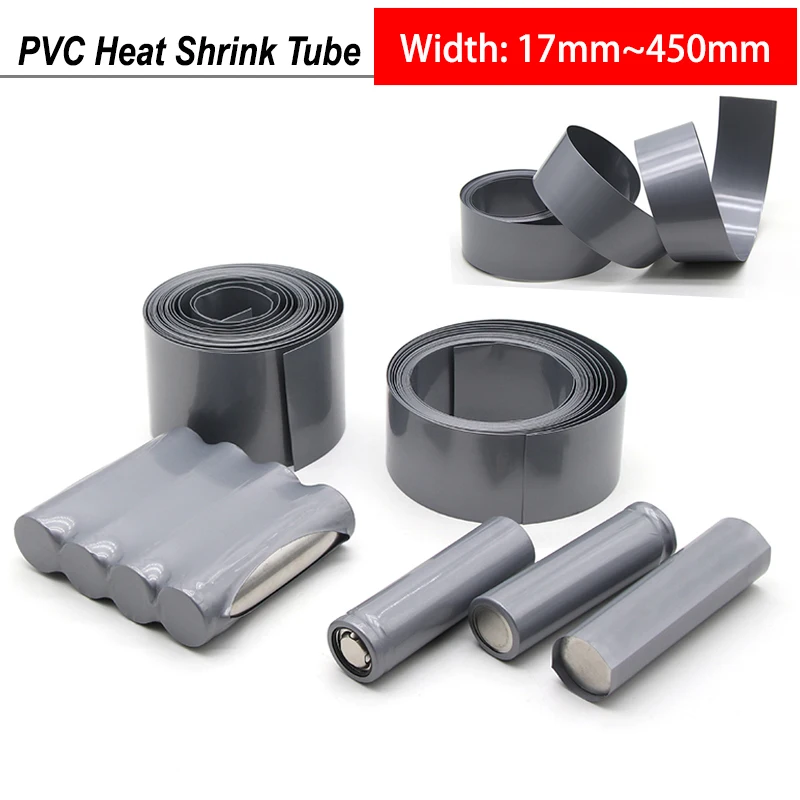 1~20m Grey PVC Heat Shrink Tube 17mm~450mm 18650 Lipo Battery Pack Cable Protect Sleeve Lithium Insulated Film Wrap Case
1~20m Grey PVC Heat Shrink Tube 17mm~450mm 18650 Lipo Battery Pack Cable Protect Sleeve Lithium Insulated Film Wrap Case