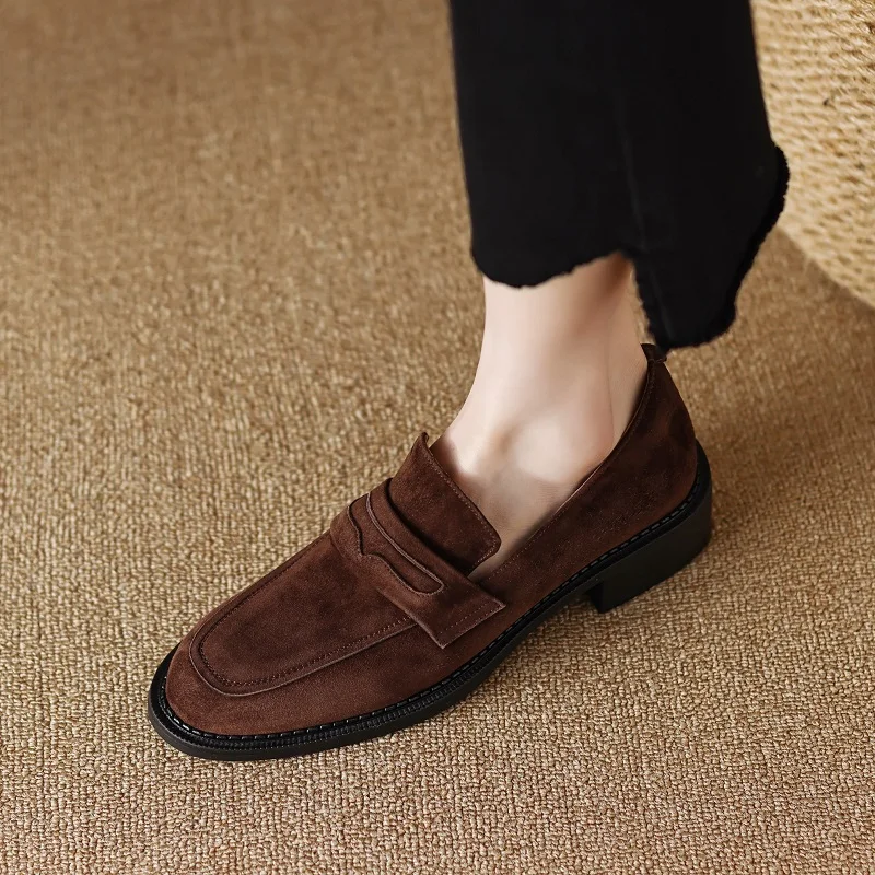 Spring Summer Flats Women Flat Shoes Casual Slip-On SheepSuede Loafers Genuine Leather Lady Walk Shoes Woman Loafers Size 42
Spring Summer Flats Women Flat Shoes Casual Slip-On SheepSuede Loafers Genuine Leather Lady Walk Shoes Woman Loafers Size 42